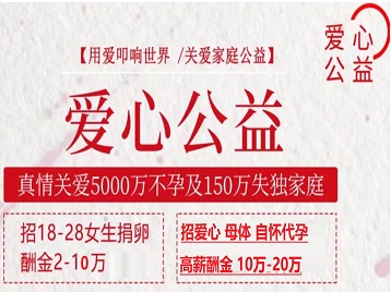 东洲捐卵助孕生子 爱心志愿者招募